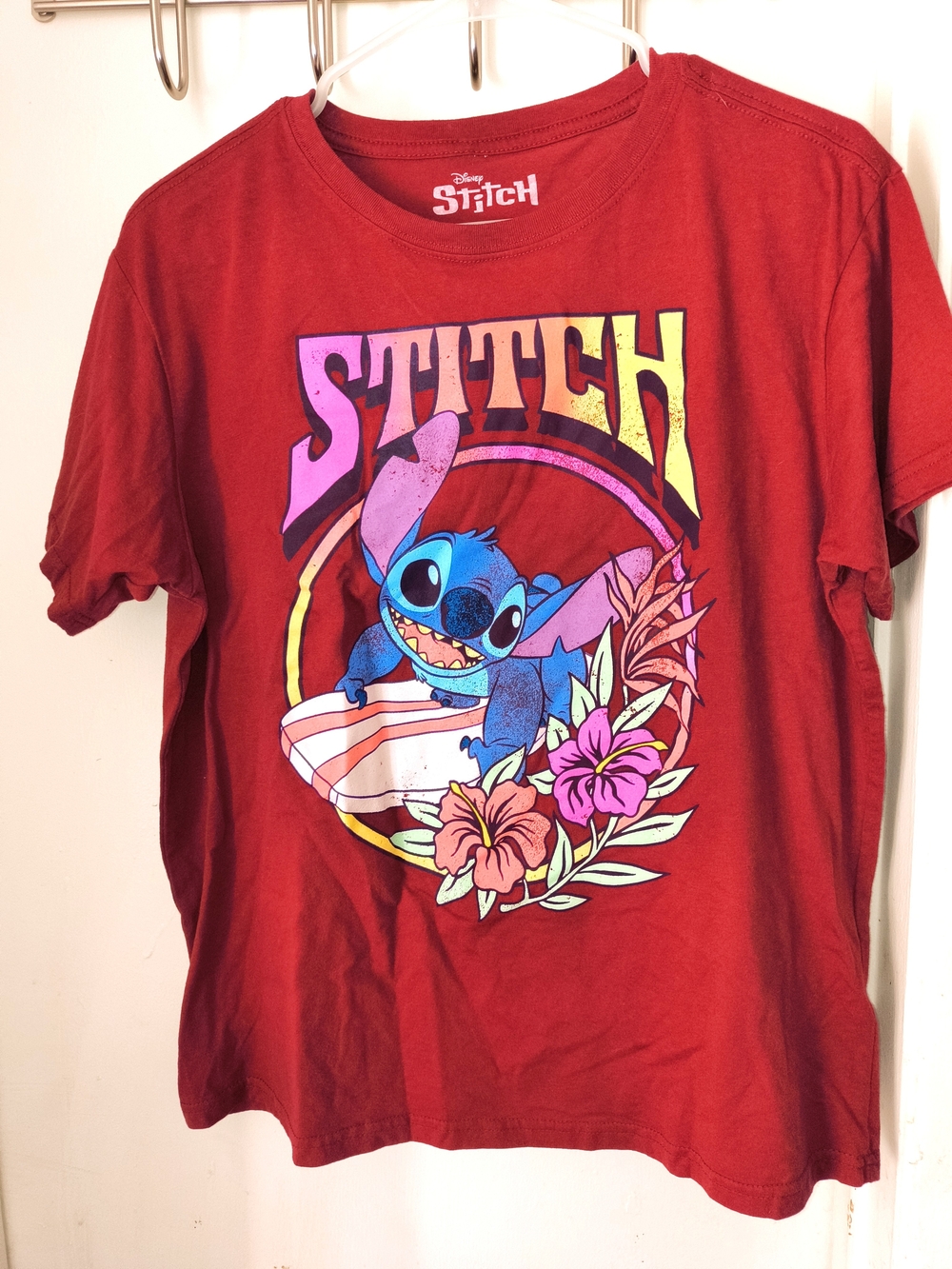 Disney Red Stitch Surf Graphic Tee